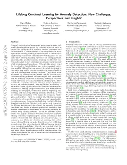 Lifelong Continual Learning for Anomaly Detection: New Challenges,
  Perspectives, and Insights