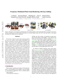 Frequency-Modulated Point Cloud Rendering with Easy Editing