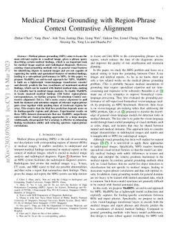 Medical Phrase Grounding with Region-Phrase Context Contrastive
  Alignment