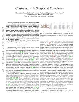 Clustering with Simplicial Complexes