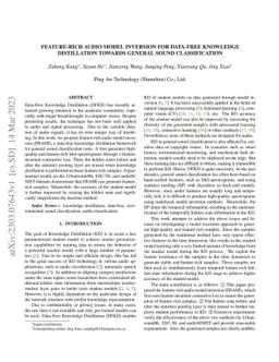 Feature-Rich Audio Model Inversion for Data-Free Knowledge Distillation
  Towards General Sound Classification