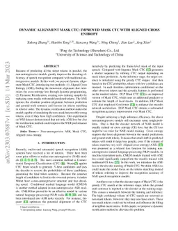 Dynamic Alignment Mask CTC: Improved Mask-CTC with Aligned Cross Entropy