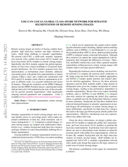 LoG-CAN: local-global Class-aware Network for semantic segmentation of
  remote sensing images