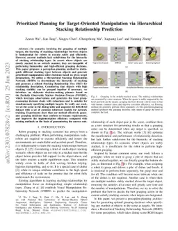 Prioritized Planning for Target-Oriented Manipulation via Hierarchical
  Stacking Relationship Prediction