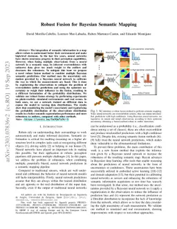 Robust Fusion for Bayesian Semantic Mapping