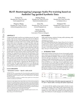 BLAT: Bootstrapping Language-Audio Pre-training based on AudioSet
  Tag-guided Synthetic Data