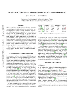 Improving Accented Speech Recognition with Multi-Domain Training