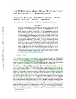 Let 2D Diffusion Model Know 3D-Consistency for Robust Text-to-3D
  Generation