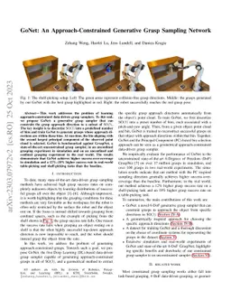 GoNet: An Approach-Constrained Generative Grasp Sampling Network