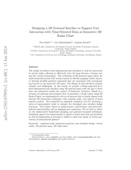 Designing a 3D Gestural Interface to Support User Interaction with
  Time-Oriented Data as Immersive 3D Radar Chart
