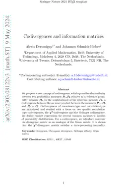 Codivergences and information matrices