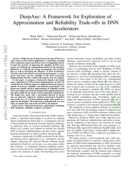 DeepAxe: A Framework for Exploration of Approximation and Reliability
  Trade-offs in DNN Accelerators