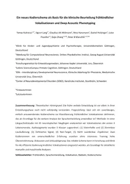 Facilitating deep acoustic phenotyping: A basic coding scheme of infant
  vocalisations preluding computational analysis, machine learning and clinical
  reasoning