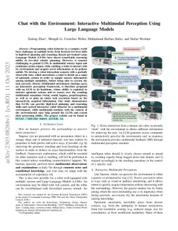 Chat with the Environment: Interactive Multimodal Perception Using Large
  Language Models