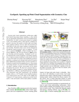 GeoSpark: Sparking up Point Cloud Segmentation with Geometry Clue