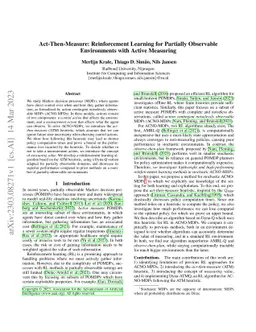 Act-Then-Measure: Reinforcement Learning for Partially Observable
  Environments with Active Measuring