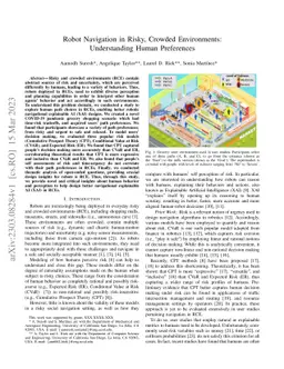 Robot Navigation in Risky, Crowded Environments: Understanding Human
  Preferences