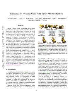 Harnessing Low-Frequency Neural Fields for Few-Shot View Synthesis