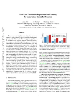 Real Face Foundation Representation Learning for Generalized Deepfake
  Detection