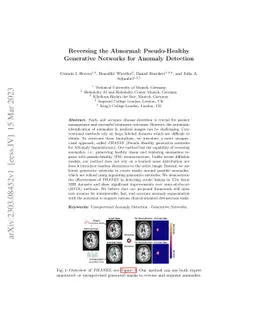 Reversing the Abnormal: Pseudo-Healthy Generative Networks for Anomaly
  Detection