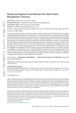 Deep Learning for Cross-Domain Few-Shot Visual Recognition: A Survey