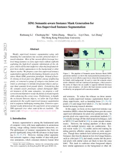 SIM: Semantic-aware Instance Mask Generation for Box-Supervised Instance
  Segmentation
