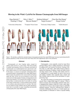 Blowing in the Wind: CycleNet for Human Cinemagraphs from Still Images