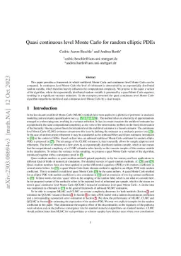 Quasi continuous level Monte Carlo for random elliptic PDEs