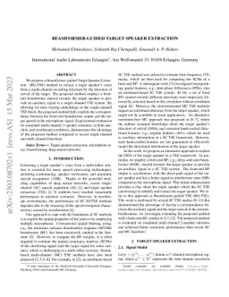 Beamformer-Guided Target Speaker Extraction
