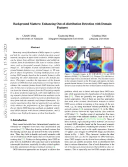 Background Matters: Enhancing Out-of-distribution Detection with Domain
  Features
