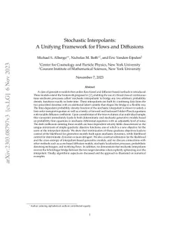 Stochastic Interpolants: A Unifying Framework for Flows and Diffusions