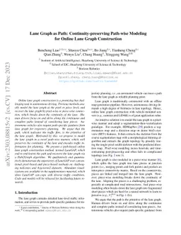 Lane Graph as Path: Continuity-preserving Path-wise Modeling for Online
  Lane Graph Construction