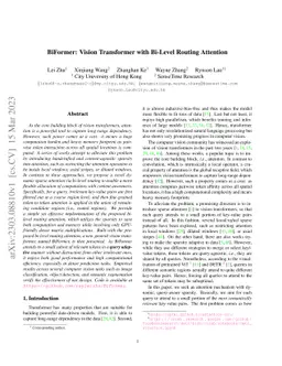 BiFormer: Vision Transformer with Bi-Level Routing Attention