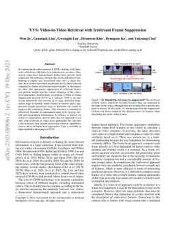 VVS: Video-to-Video Retrieval with Irrelevant Frame Suppression