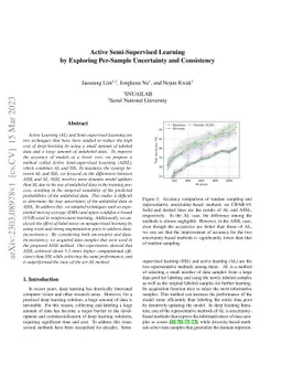 Active Semi-Supervised Learning by Exploring Per-Sample Uncertainty and
  Consistency