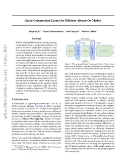 Gated Compression Layers for Efficient Always-On Models