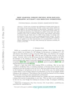 Deep Learning Weight Pruning with RMT-SVD: Increasing Accuracy and
  Reducing Overfitting