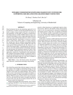 Towards Commonsense Knowledge based Fuzzy Systems for Supporting
  Size-Related Fine-Grained Object Detection