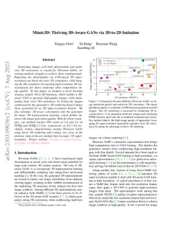Mimic3D: Thriving 3D-Aware GANs via 3D-to-2D Imitation