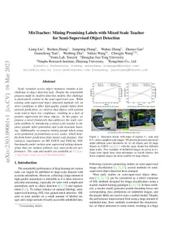 MixTeacher: Mining Promising Labels with Mixed Scale Teacher for
  Semi-Supervised Object Detection
