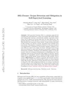 SSL-Cleanse: Trojan Detection and Mitigation in Self-Supervised Learning