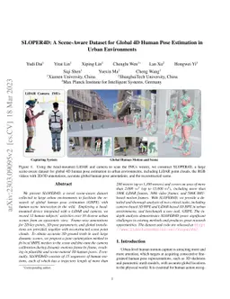 SLOPER4D: A Scene-Aware Dataset for Global 4D Human Pose Estimation in
  Urban Environments