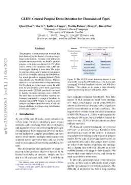 GLEN: General-Purpose Event Detection for Thousands of Types