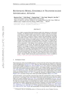 Rethinking Model Ensemble in Transfer-based Adversarial Attacks