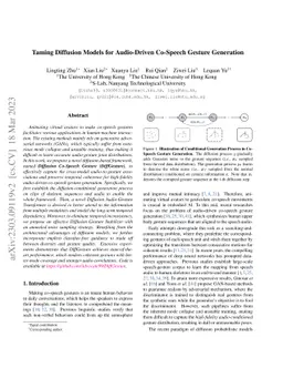 Taming Diffusion Models for Audio-Driven Co-Speech Gesture Generation