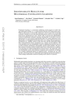 Identifiability Results for Multimodal Contrastive Learning