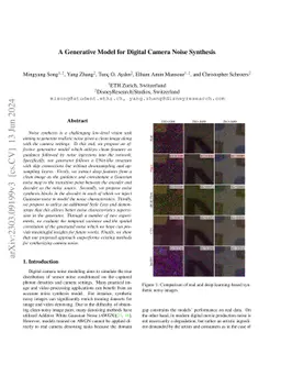 A Generative Model for Digital Camera Noise Synthesis