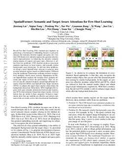 SpatialFormer: Semantic and Target Aware Attentions for Few-Shot
  Learning