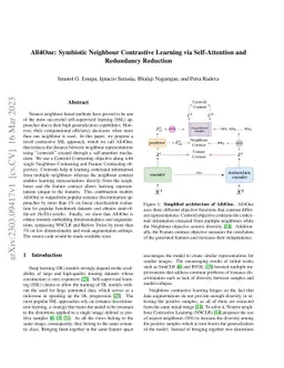 All4One: Symbiotic Neighbour Contrastive Learning via Self-Attention and
  Redundancy Reduction
