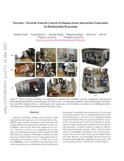 Narrator: Towards Natural Control of Human-Scene Interaction Generation
  via Relationship Reasoning